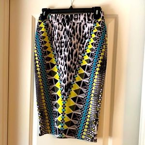 Sexy midi high waste skirt with matching top